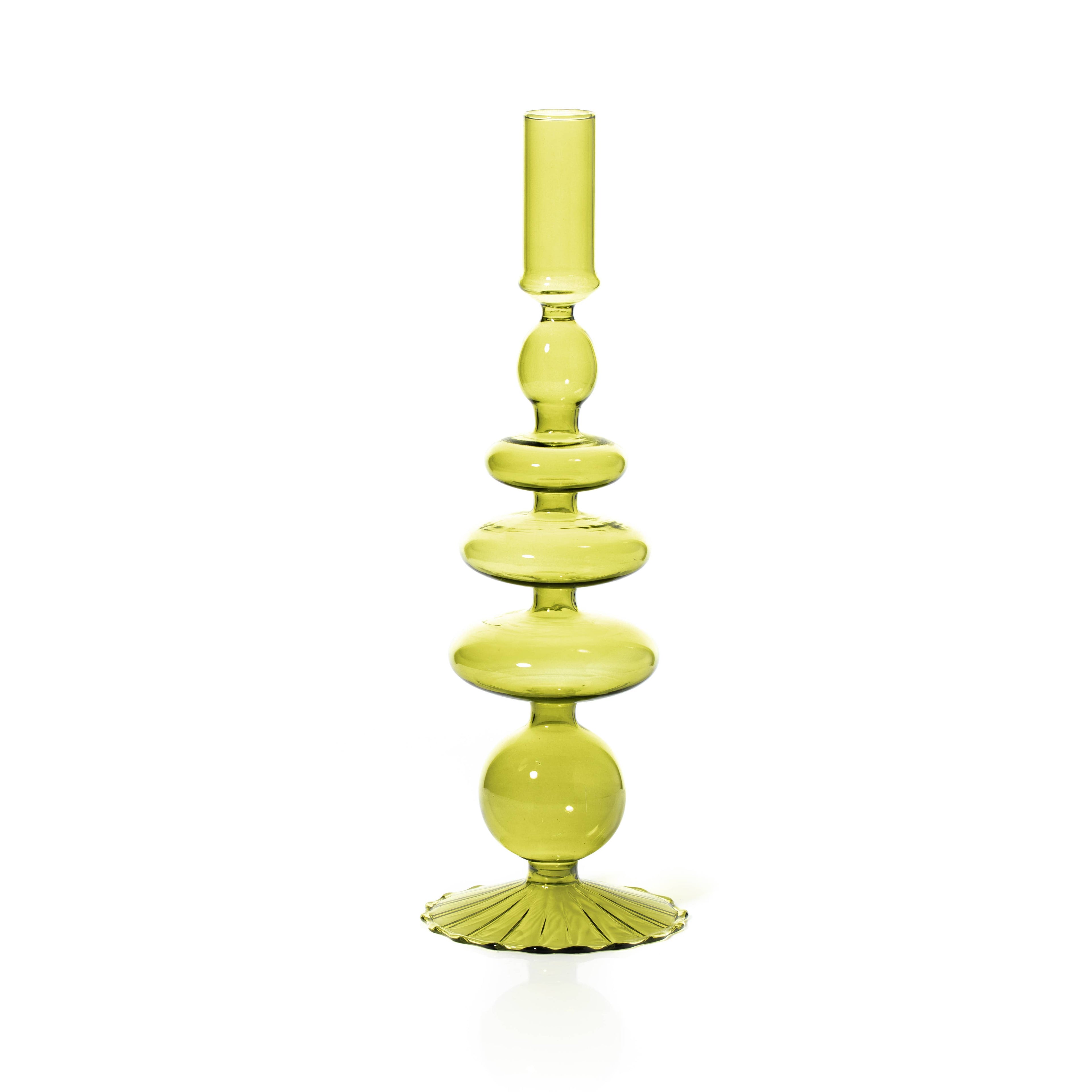 Maegen Taper Holder in Pear Green