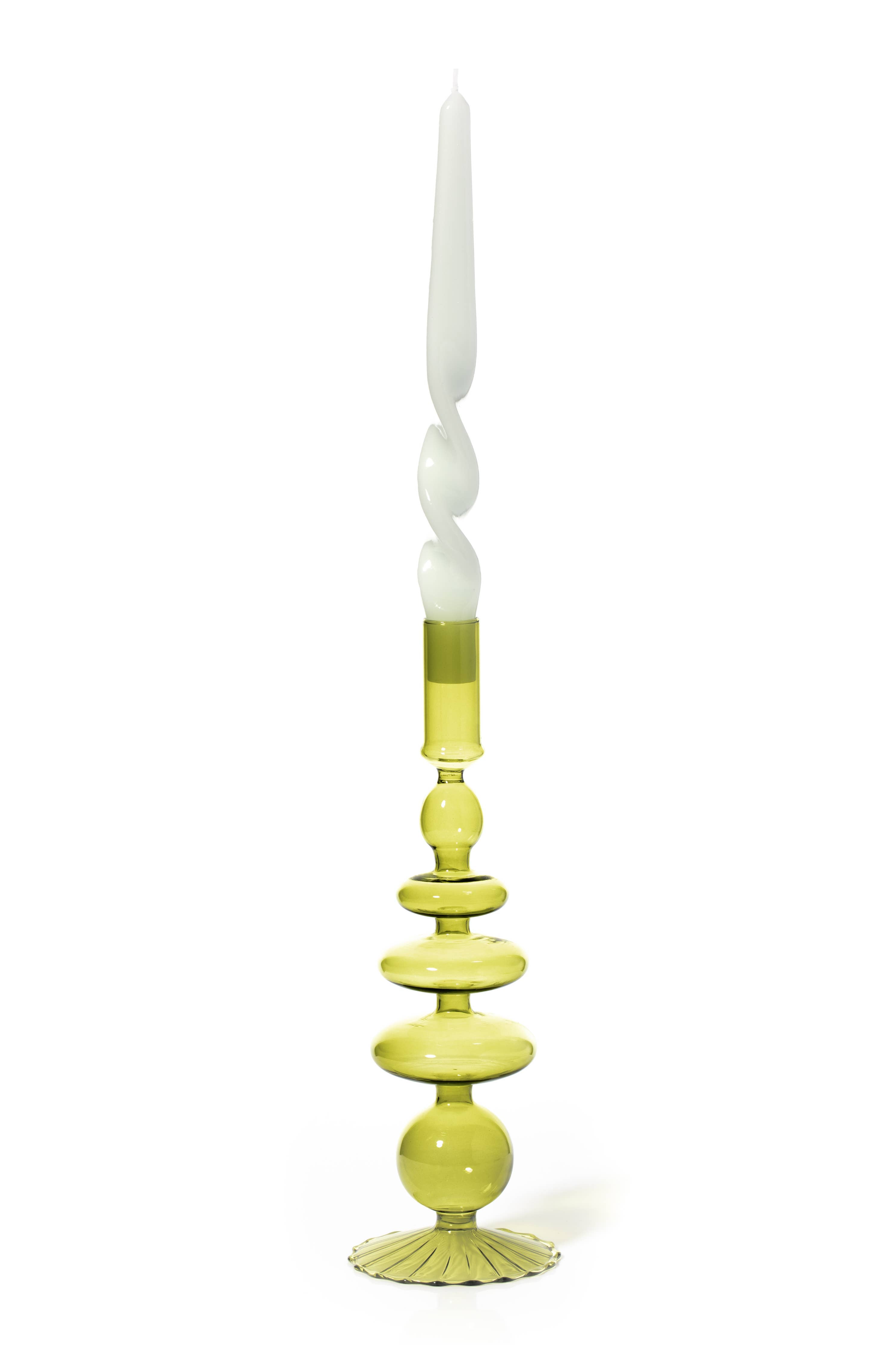 Maegen Taper Holder in Pear Green